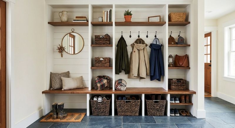 Mudroom Carpentry Installation in Durham, NC