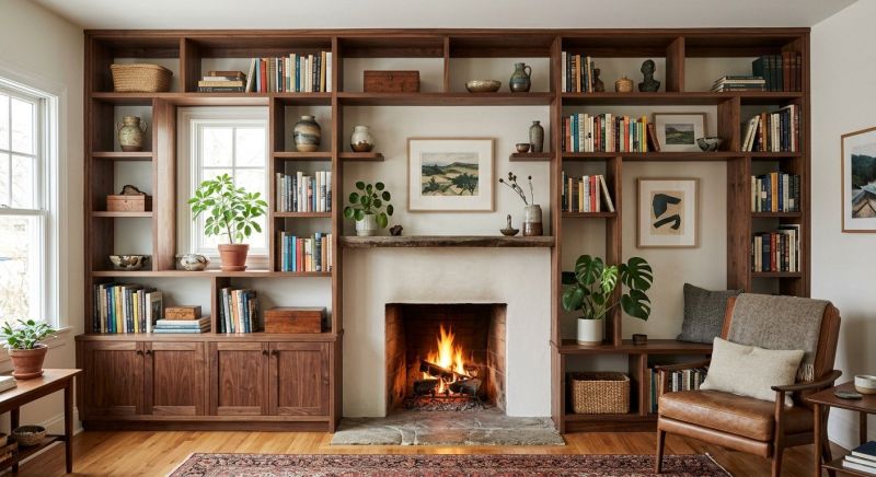 Fireplace Cabinet Installation in Alexandria, VA