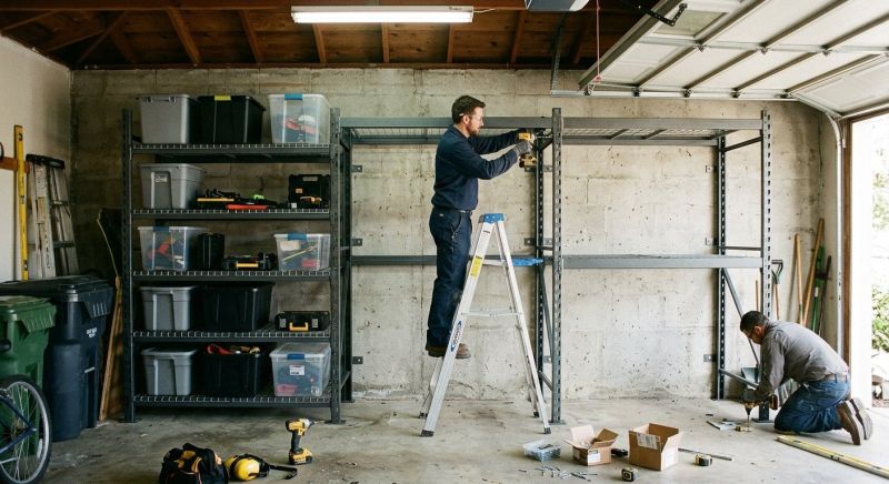 Garage Tool Rack Installation in Greensboro, NC